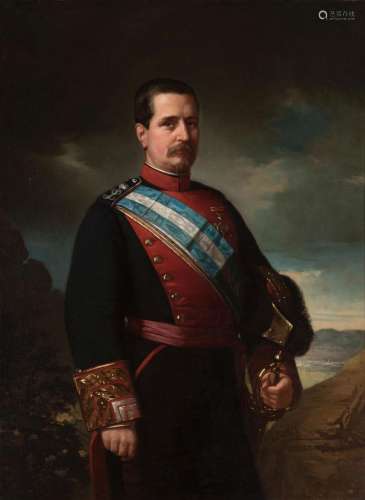 LUIS DE MADRAZO Y KUNTZ (Madrid, 1825-1897). Portrait of a g...