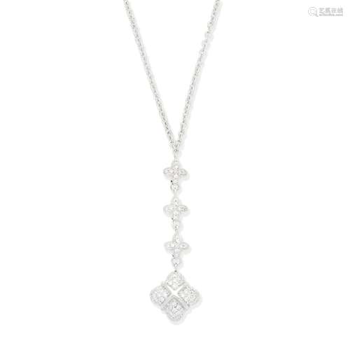 DIAMOND-SET PENDANT/NECKLACE