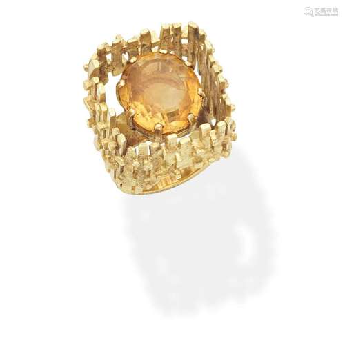 CITRINE RING,