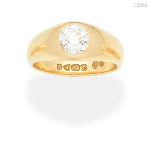 DIAMOND SINGLE-STONE RING,