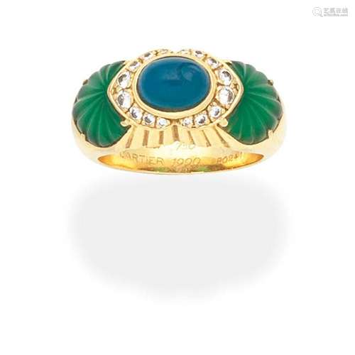 CARTIER GEM-SET RING,