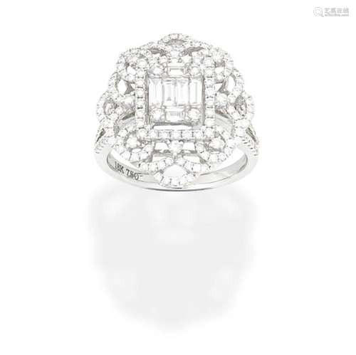 【Ω】DIAMOND-SET DRESS RING