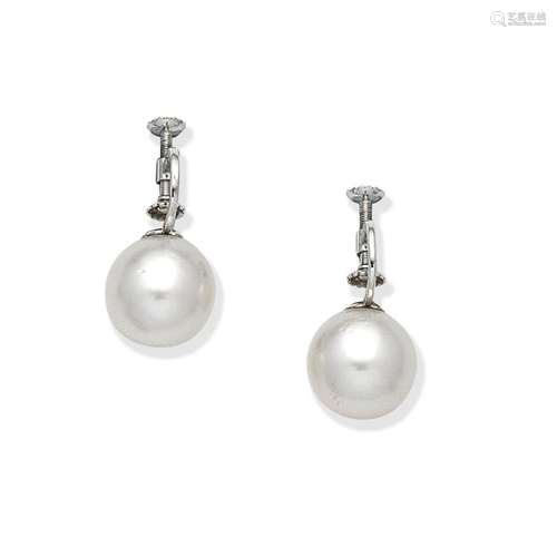 CARTIER CULTURED PEARL EARRINGS