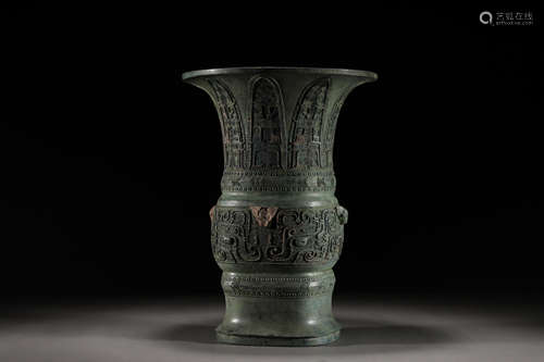 HAN DYNASTY BRONZE ZUN