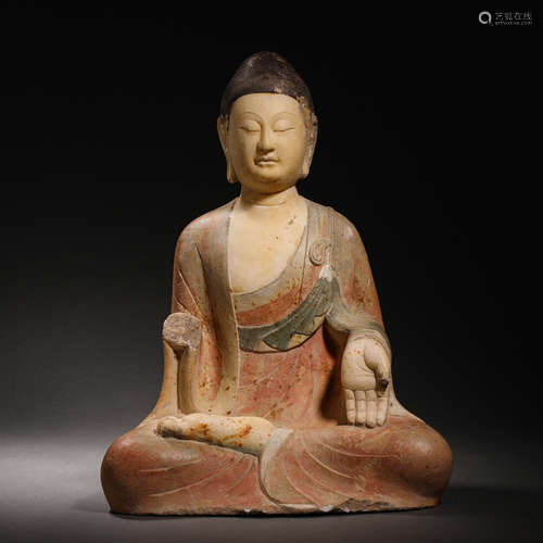 NORTHERN WEI STONE BUDDHA STATUE