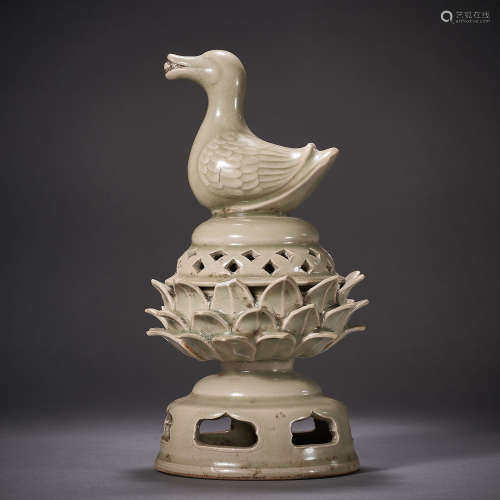 CHINESE SONG DYNASTY DING WARE DUCK HEAD AROMA STOVE