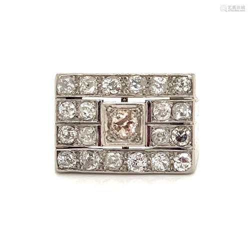 Art Deco Platinum Diamond Ring