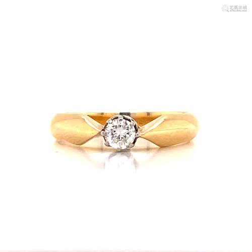 Edwardian 18k Diamond Engagement Ring 