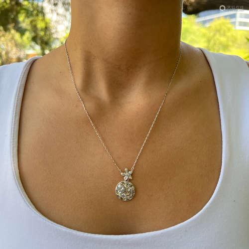 Victorian 18k Diamond Pendant 