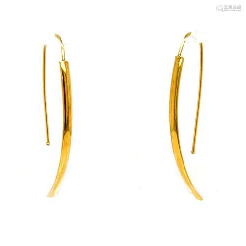 18k Abstract  Earring