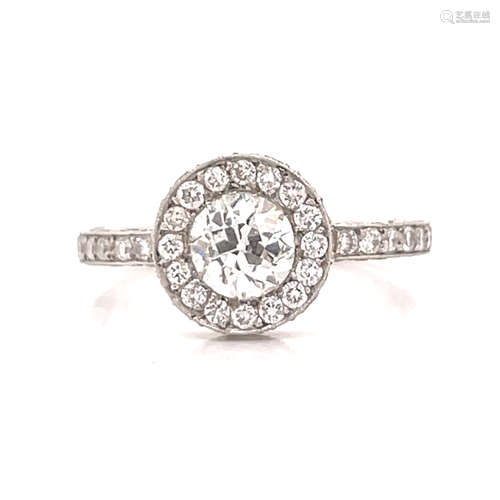 Platinum Diamond Engagement Ring 