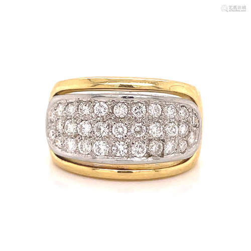 18k Diamond Pave Band 