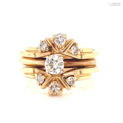 18k Diamond Stackable Ring 