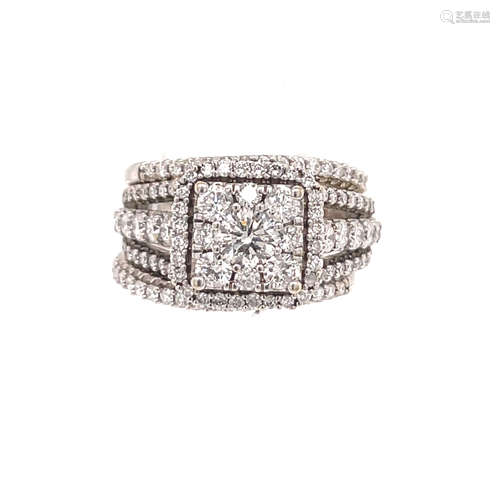 14k Diamond 3 Detachable Rings 