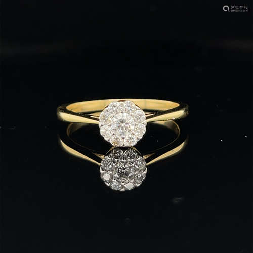 14k Diamond Engagement Ring 