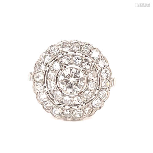 Platino Diamond Rosetta Ring 