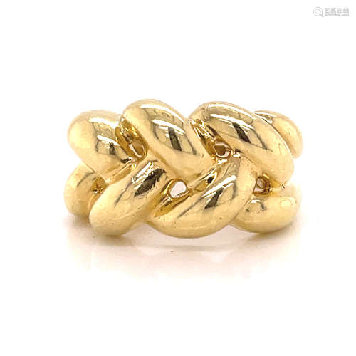 18k Rope Shape Ring 