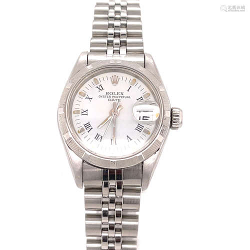 Ladies Stainless Steel Rolex Wristwatch 