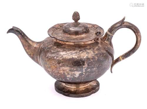 A Victorian silver teapot, maker Charles Reily & George ...