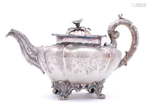 A William IV silver teapot, maker Edward, Edward Jnr, John &...