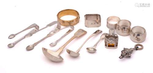 A mixed lot of silver and plated wares, various makers and d...