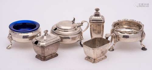 A mixed collection of silver wares, various makers and dates...