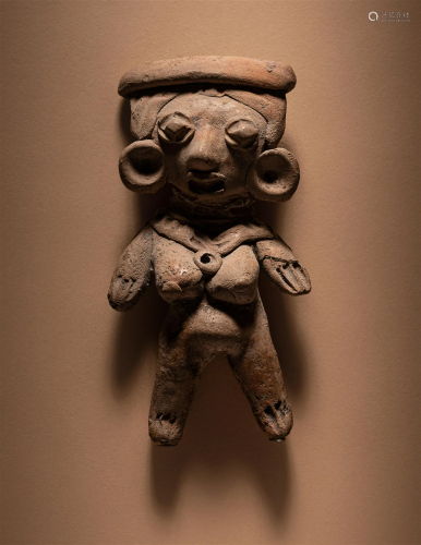 A Michoacan Female Figure Height 3 11/16 inches (9.4 cm).