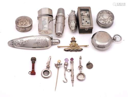 A mixed group of silver and other small wares,