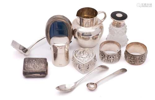 A mixed group of silver wares, various makers and dates: inc...