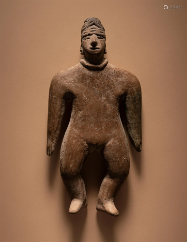 A Colima Standing Female Figure Height 5 11/16 inches (14.5 ...