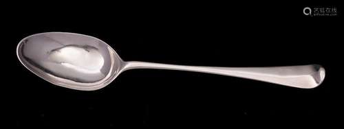 A George II silver Hanoverian pattern serving spoon, maker W...