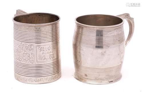 A George III silver christening mug, maker George Knight, Lo...