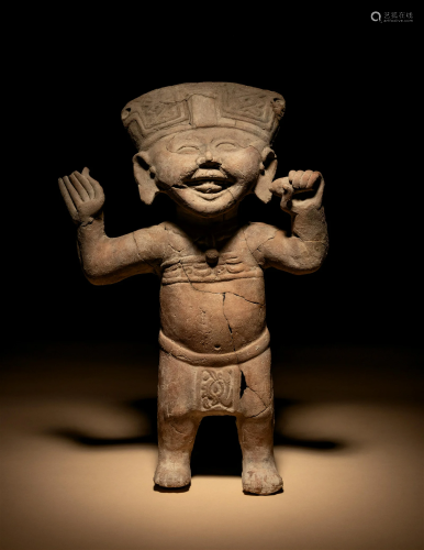 A Veracruz Sonriente Figure Height 15 3/4 inches (40 cm).