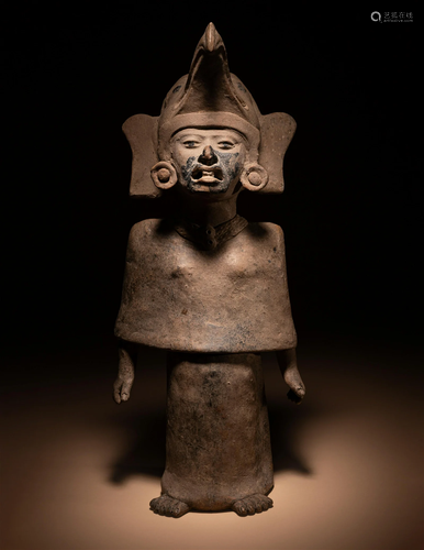 A Veracruz Terracotta Priest Height 19 inches (48.3 cm).