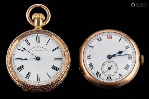 Schierwater & Lloyd, an open-faced pocket watch,