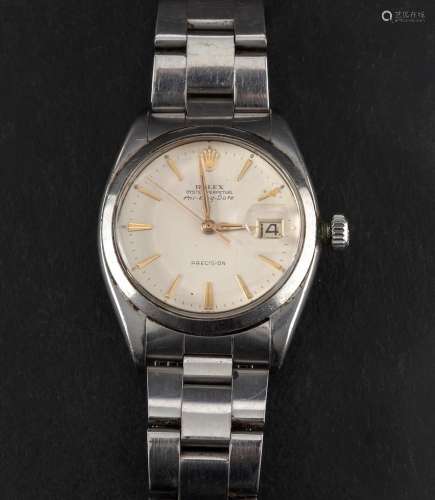 A Stainless steel 1960s Perpetual Precision Rolex wristwatch...