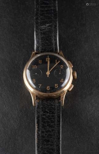 A 9ct gold gentlemans chronometer wristwatch: unsigned, the ...