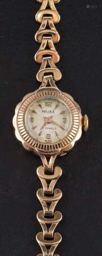 A Majex wristwatch,: the circular dial with Arabic numerals ...