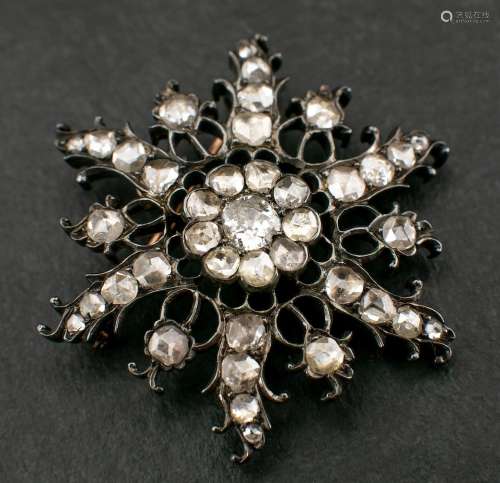A silver Georgian/ early Victorian openwork, foiled, closed ...