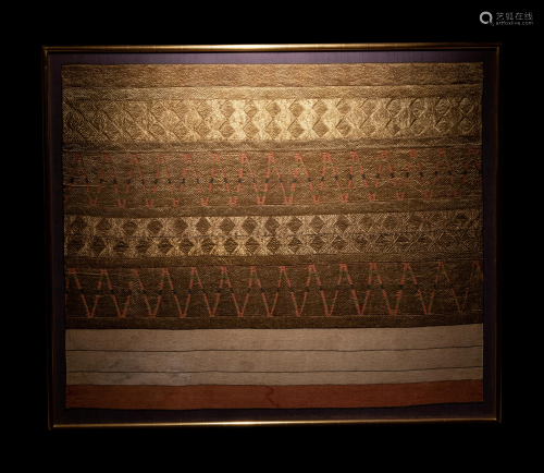A Palembang Textile Panel Width 50 3/8 inches (128 cm).