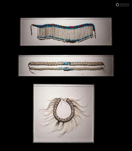A Group of Four Amazonian Shell Belts or Headdresses Length ...