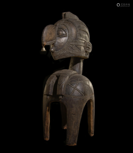 A Baga Wood Nimba Mask or Headdress