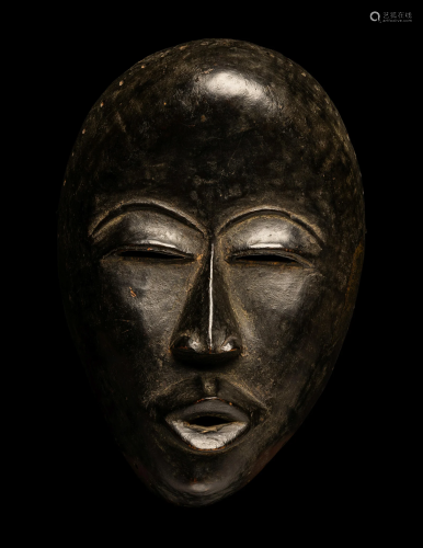 A Dan Wood Mask Height 9 3/8 inches (24 cm).