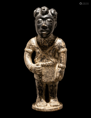 A West African Wood Standing Figure Height 15 inches (37.2 c...