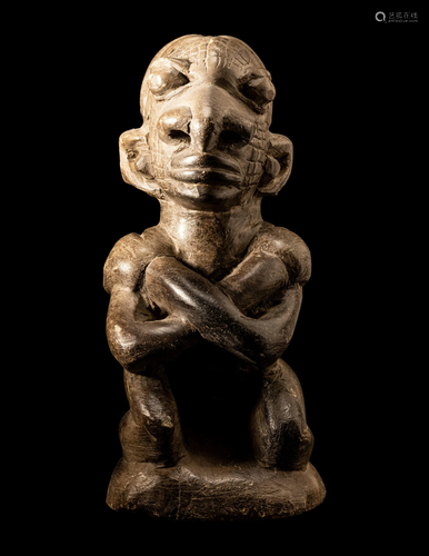 A Kissi Stone Figure Height 9 11/16 inches (24.7 cm).