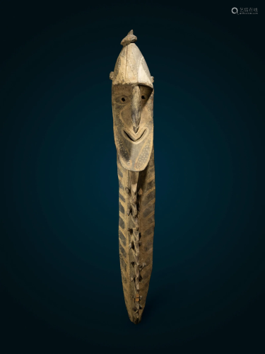A Kwoma Wood Figure Height 66 inches (167.5 cm).