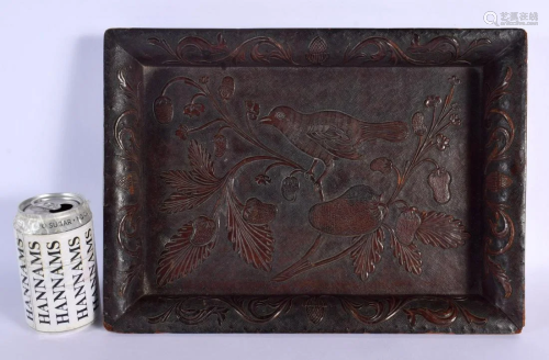 A LARGE 19TH CENTURY JAPANESE MEIJI PERIOD LACQUERED WOOD TR...