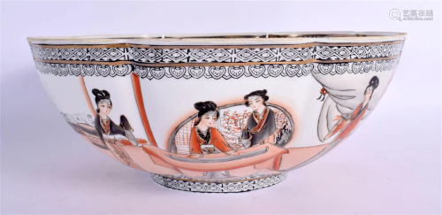 A CHINESE REPUBLICAN PERIOD EGG SHELL PORCELAIN BOWL painted...