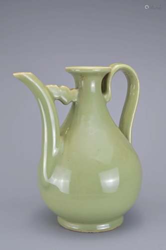 A CHINESE LONGQUAN CELADON EWER