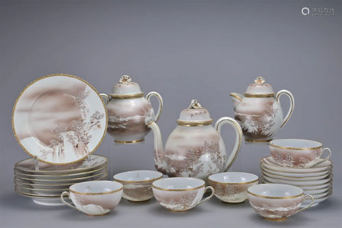 A JAPANESE EGGSHELL PORCELAIN TEA SERVICE, EARLY 20TH CENTUR...